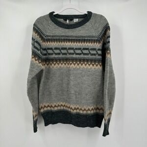 South‎ Channel Mens Vintage Wool Sweater size XLFair Isle Nordic Apres Ski Lodge